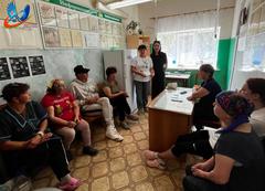 Встреча специалиста Хойникского ЦГЭ  с работниками молочно-товарного комплекса КСУП «Экспериментальная база «Стреличево»