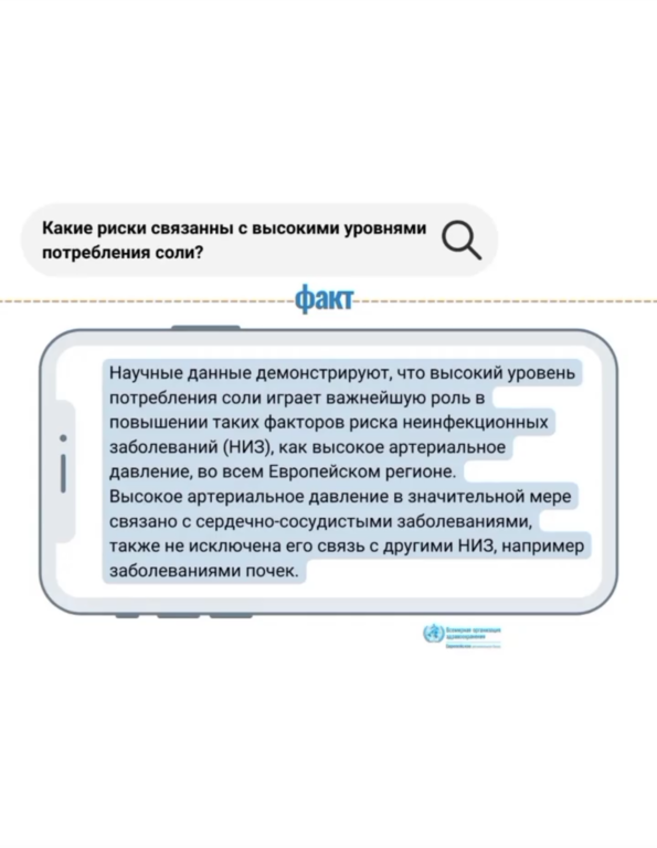 О вреде чрезмерного употребления соли
